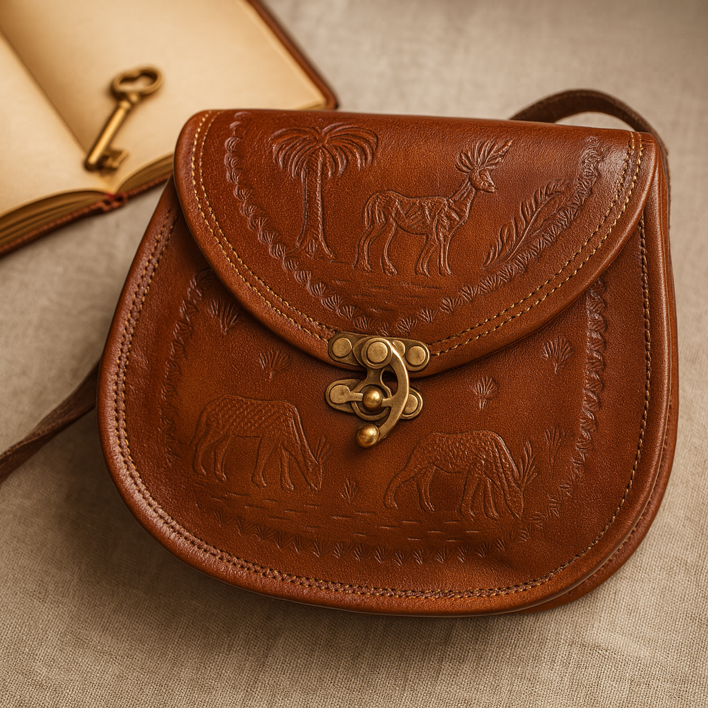 Leather Deer Embossed Shoulder sling Bag For Women & Girls